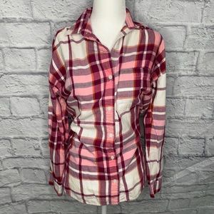 Long Sleeve Button Up Plaid Flannel